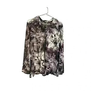 - Chico’s sheer purple blouse.  Chico’s size 3.  EUC